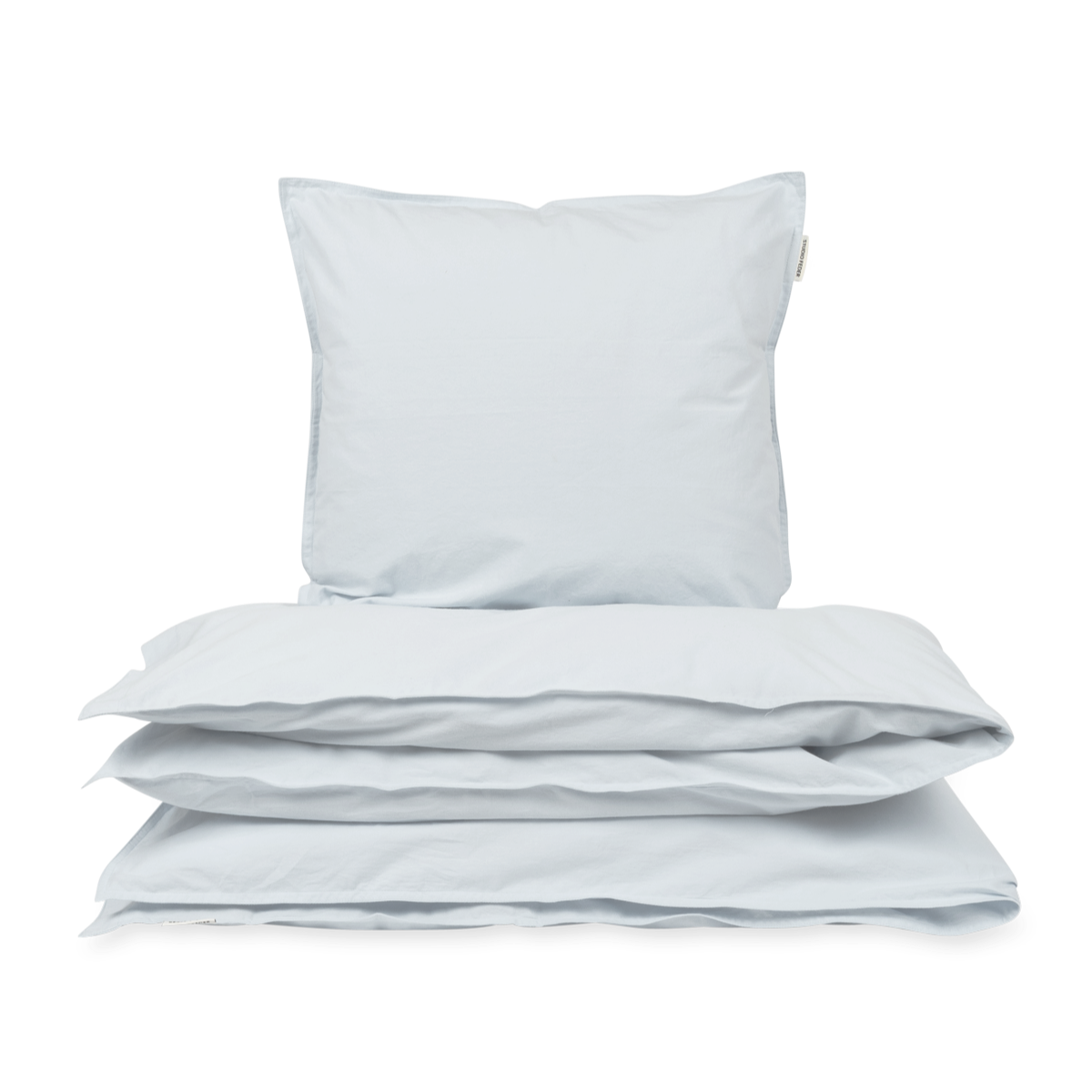 Percale sengesæt - lyseblå